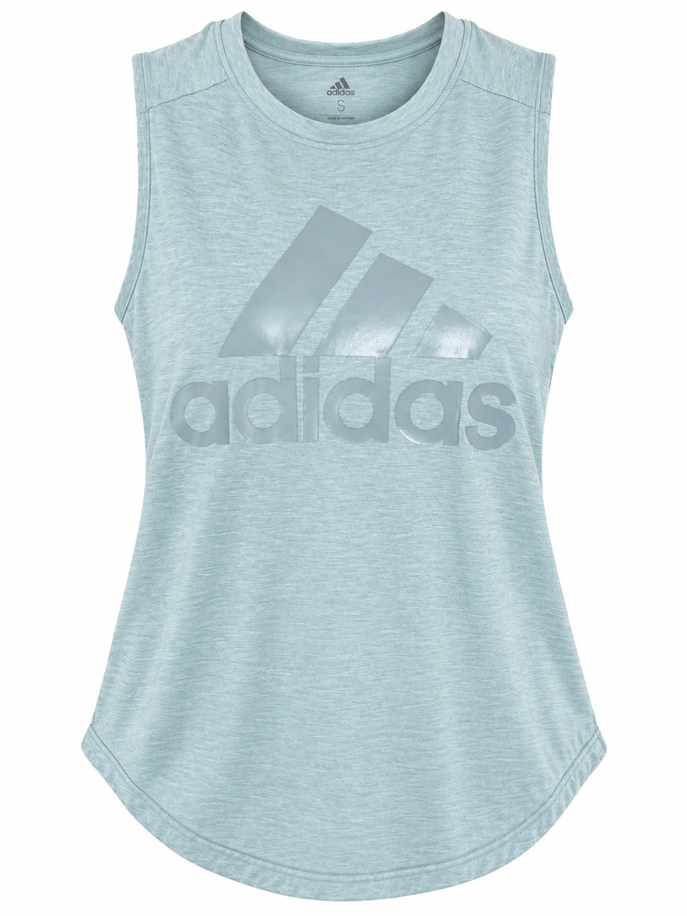 adidas Light Blue Logo Muscle Tank size Small